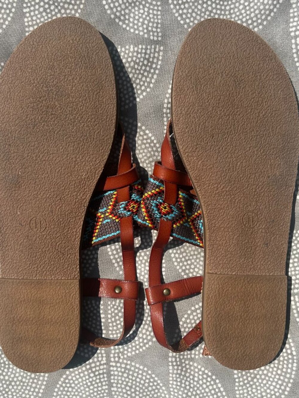 Mossimo Supply Co. Brown Boho Strappy Sandals Women’s 11 - Picture 3 of 5